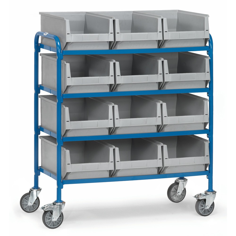 Illustration du produit: fetra® Chariot à usage multiple avec bacs à bec, surface de chargement 940 x 470 mm