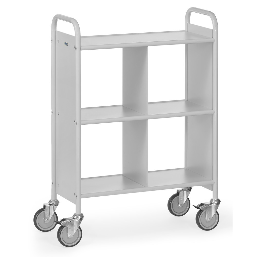 Illustration du produit: fetra® Chariot de bureau et à dossiers, 4 compartiments sans paroi arrière