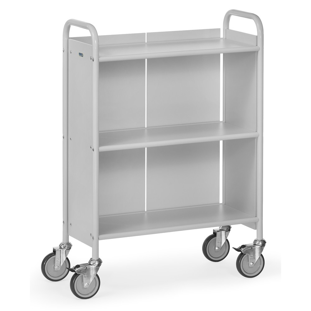 Illustration du produit: fetra® Chariot de bureau et à dossiers, 2 compartiments avec paroi arrière