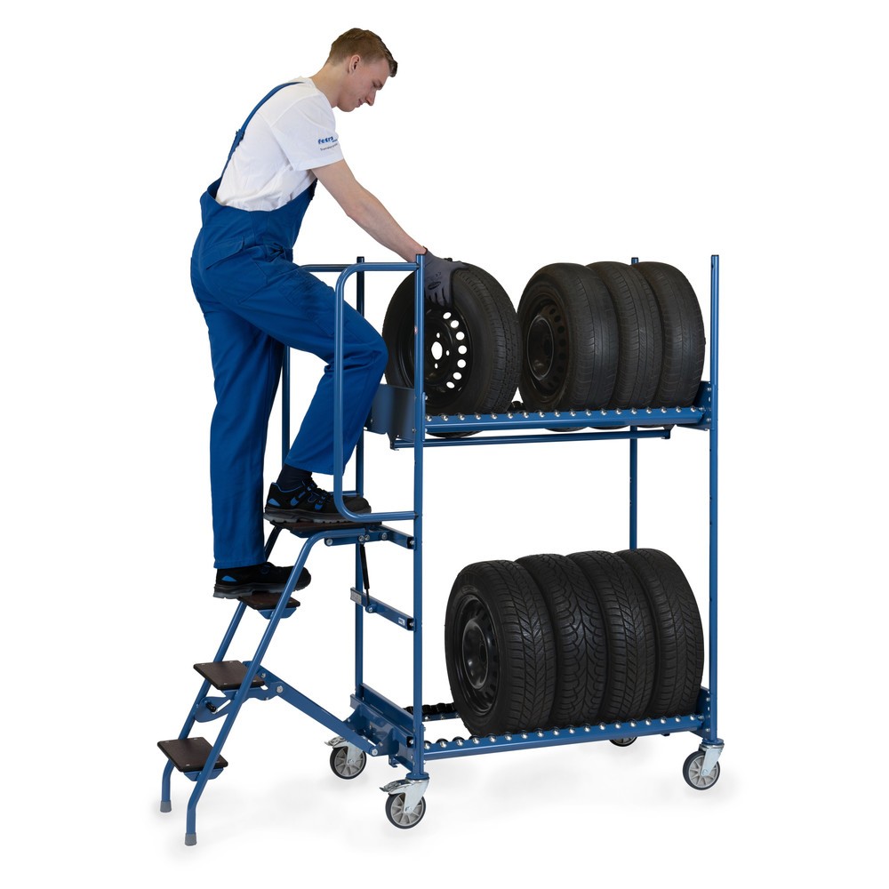 N° de l'image du produit 5 : fetra® Chariot de préparation de commandes pour pneus