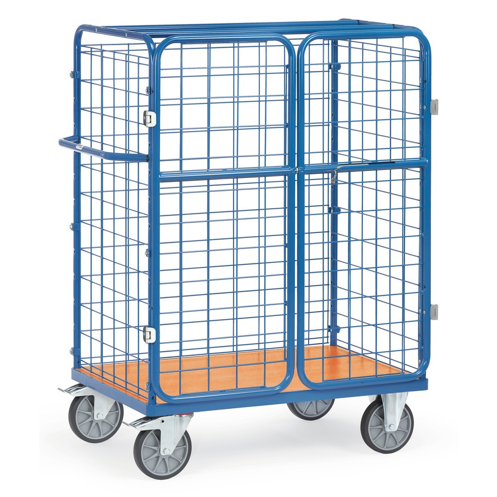 N° de l'image du produit 4 : fetra® Chariot à colis, capacité de charge 600 kg, surface de chargement lxP 1 000 x 600 mm, hauteur 1 552 mm