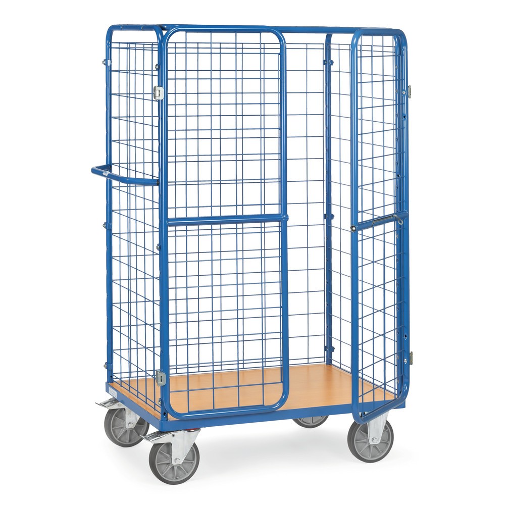 Illustration du produit: fetra® Chariot à colis, capacité de charge 600 kg, surface de chargement lxP 1 200 x 800 mm, hauteur 1 800 mm, avec toit