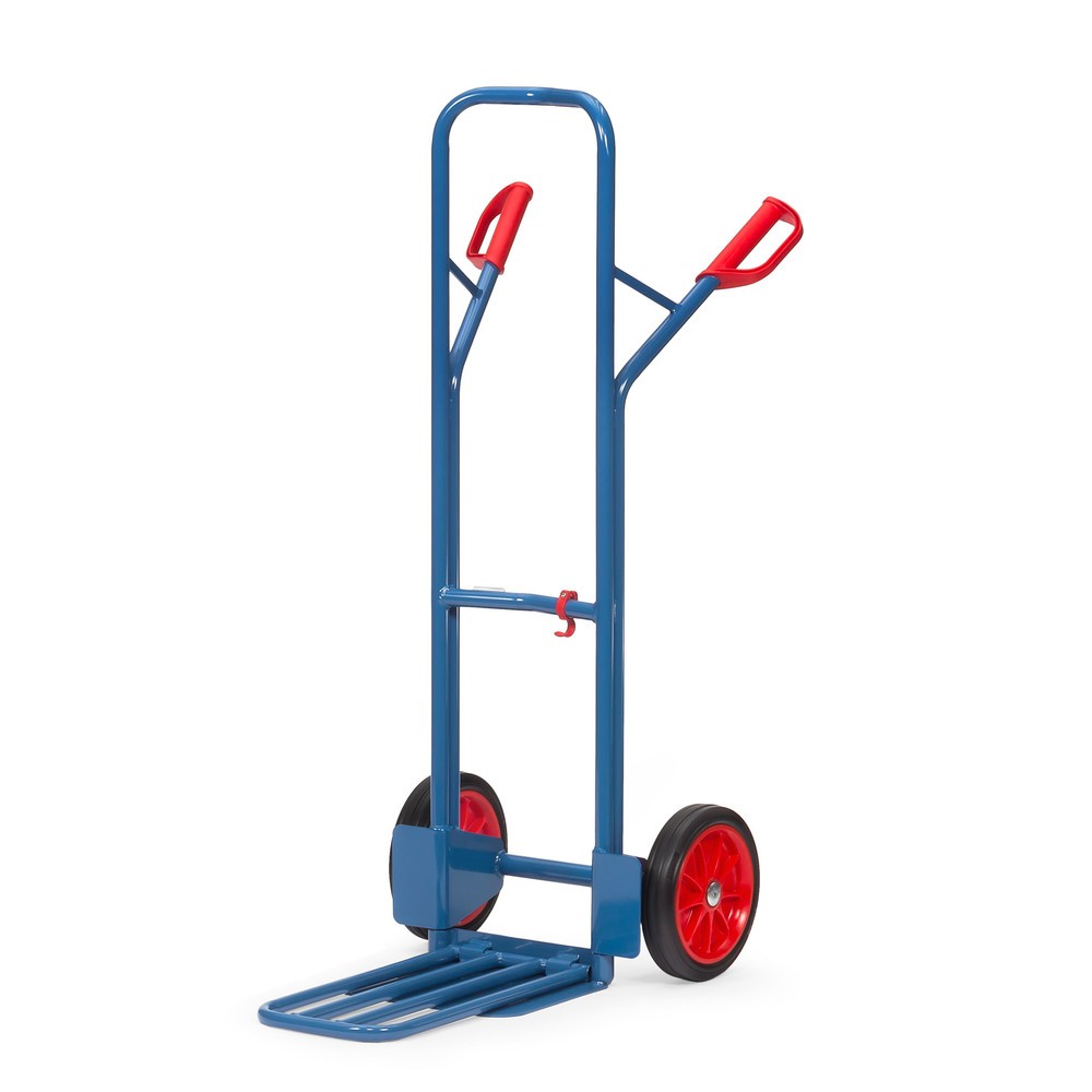 Illustration du produit: fetra® Diable à colis, avec bavette rabattable, capacité de charge 300 kg, bavette lxP 320 x 500 mm, pneumatiques à bandage plein