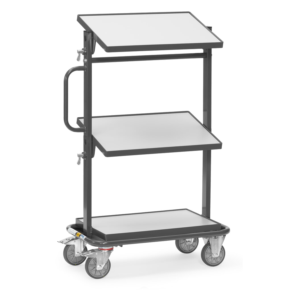 fetra® ESD-Beistellwagen mit Böden Produktabbildung: fetra® ESD-Beistellwagen mit Böden