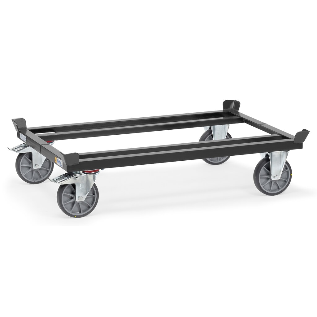 fetra® ESD-Paletten-Fahrgestell, für Paletten 1.000 x 800 mm Produktabbildung: fetra® ESD-Paletten-Fahrgestell, für Paletten 1.000 x 800 mm