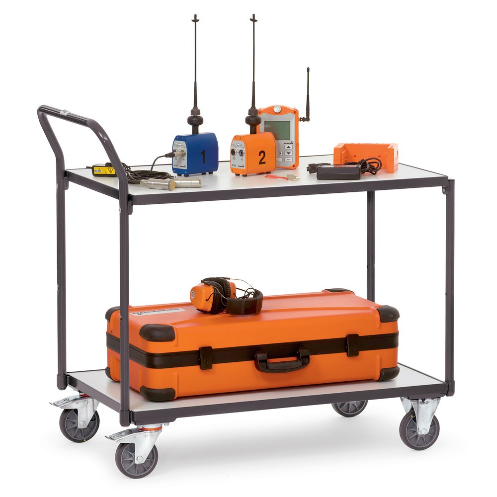 Produktabbildung Nr. 2: fetra® ESD-Tischwagen, TK 300 kg, 2 Ladeflächen à 600 x 1.000 mm