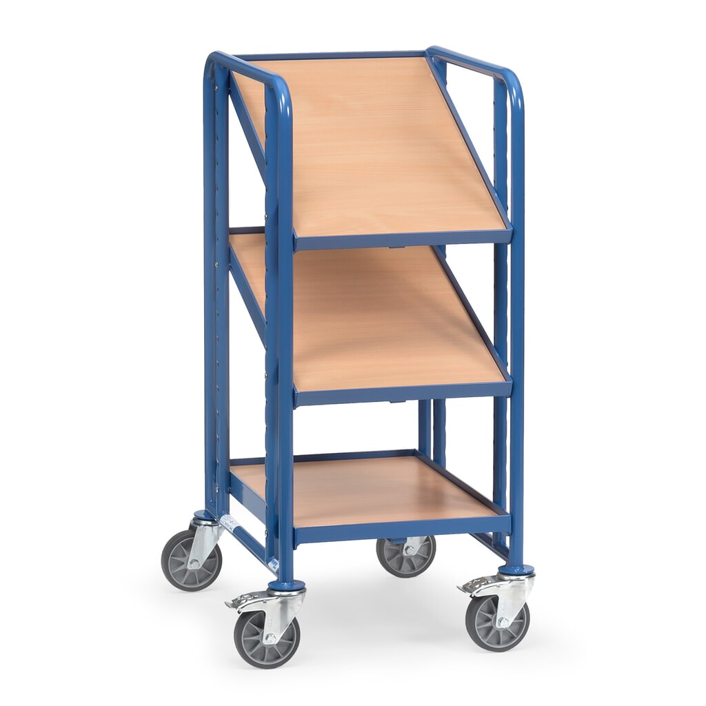 fetra® Eurokasten-Etagenwagen, mit Böden