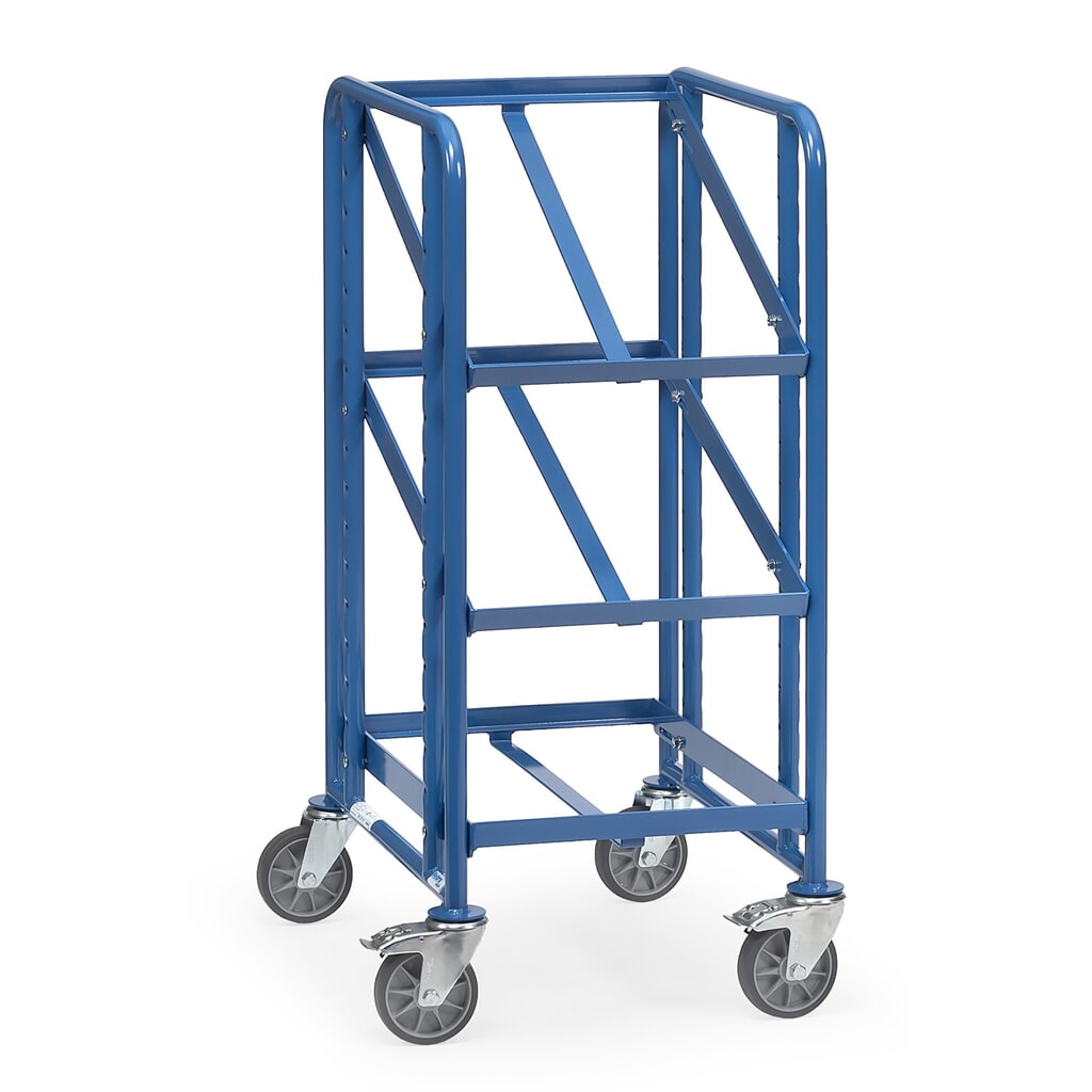 fetra® Eurokasten-Etagenwagen, offener Rahmen