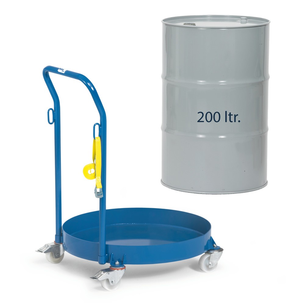 Produktabbildung Nr. 2: fetra® Fassroller, TK 250 kg, geschlossen, mit Schiebebügel