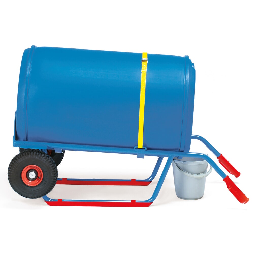 fetra® Fasstransporter, Tragkraft 250 kg, Vollgummi-Bereifung Produktabbildung Nr. 3: fetra® Fasstransporter, Tragkraft 250 kg, Vollgummi-Bereifung