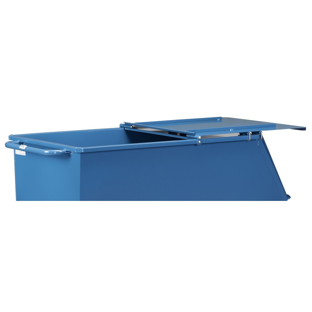 Immagine del prodotto n. 4: Coperchio pieghevole per mezzo ribaltatore fetra®, con ruote, blu, 0,45 m³