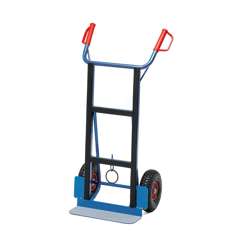 Produktabbildung: fetra® Gerätekarre aus Stahl, Tragkraft 350 kg, Schaufel BxT 450 x 150 mm