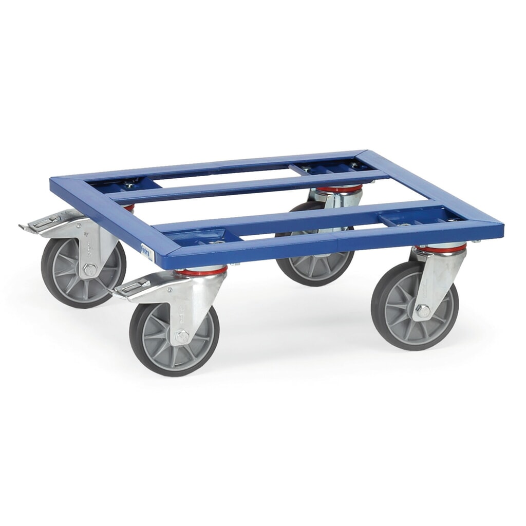 fetra® Kistenroller mit offenem Rahmen, TK 400 kg, Ladefläche 500 x 500 mm Produktabbildung: fetra® Kistenroller mit offenem Rahmen, TK 400 kg, Ladefläche 500 x 500 mm