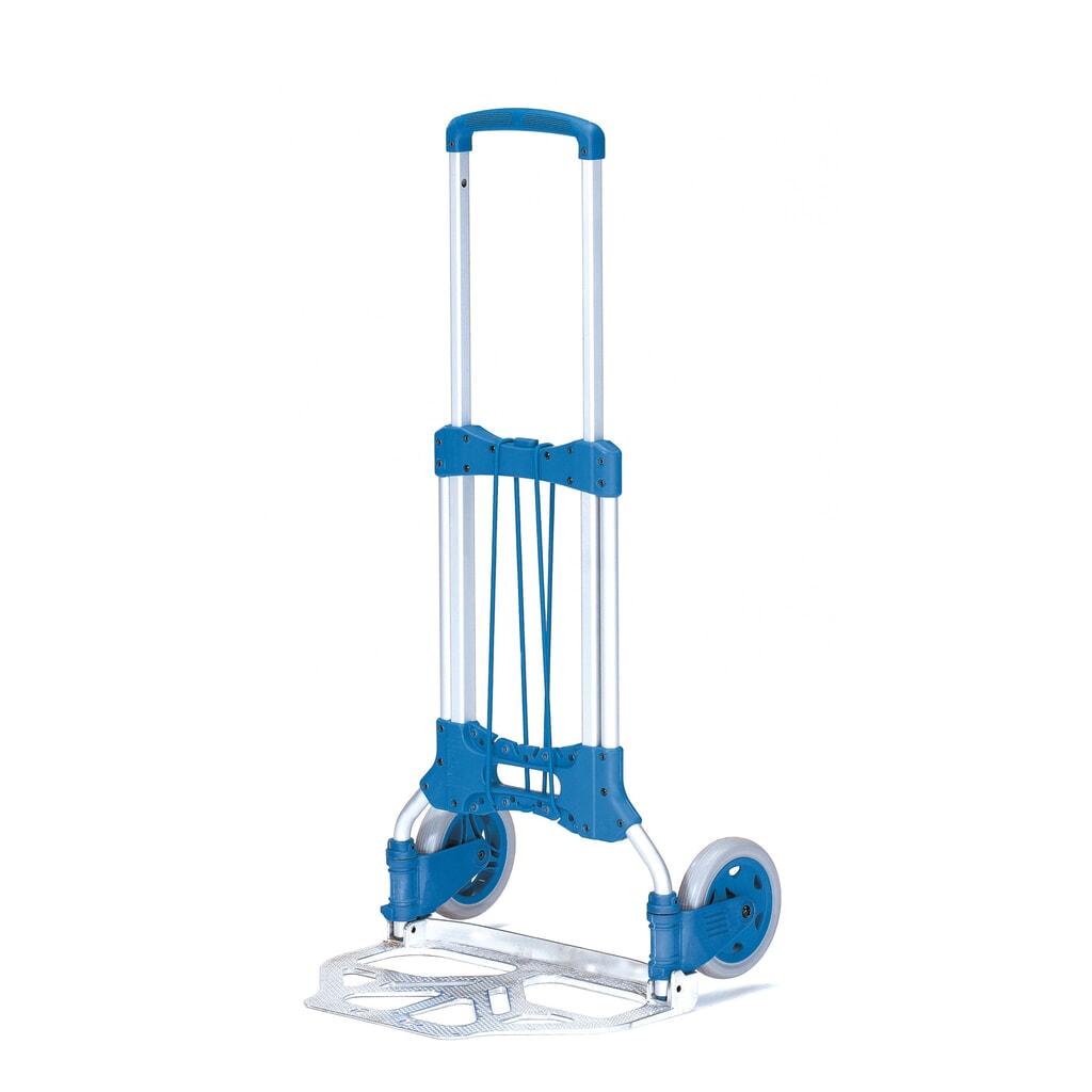 fetra® Klappbare Alu-Transportkarre, Tragkraft 125 kg, Schaufel BxT 480 x 320 mm Produktabbildung: fetra® Klappbare Alu-Transportkarre, Tragkraft 125 kg, Schaufel BxT 480 x 320 mm