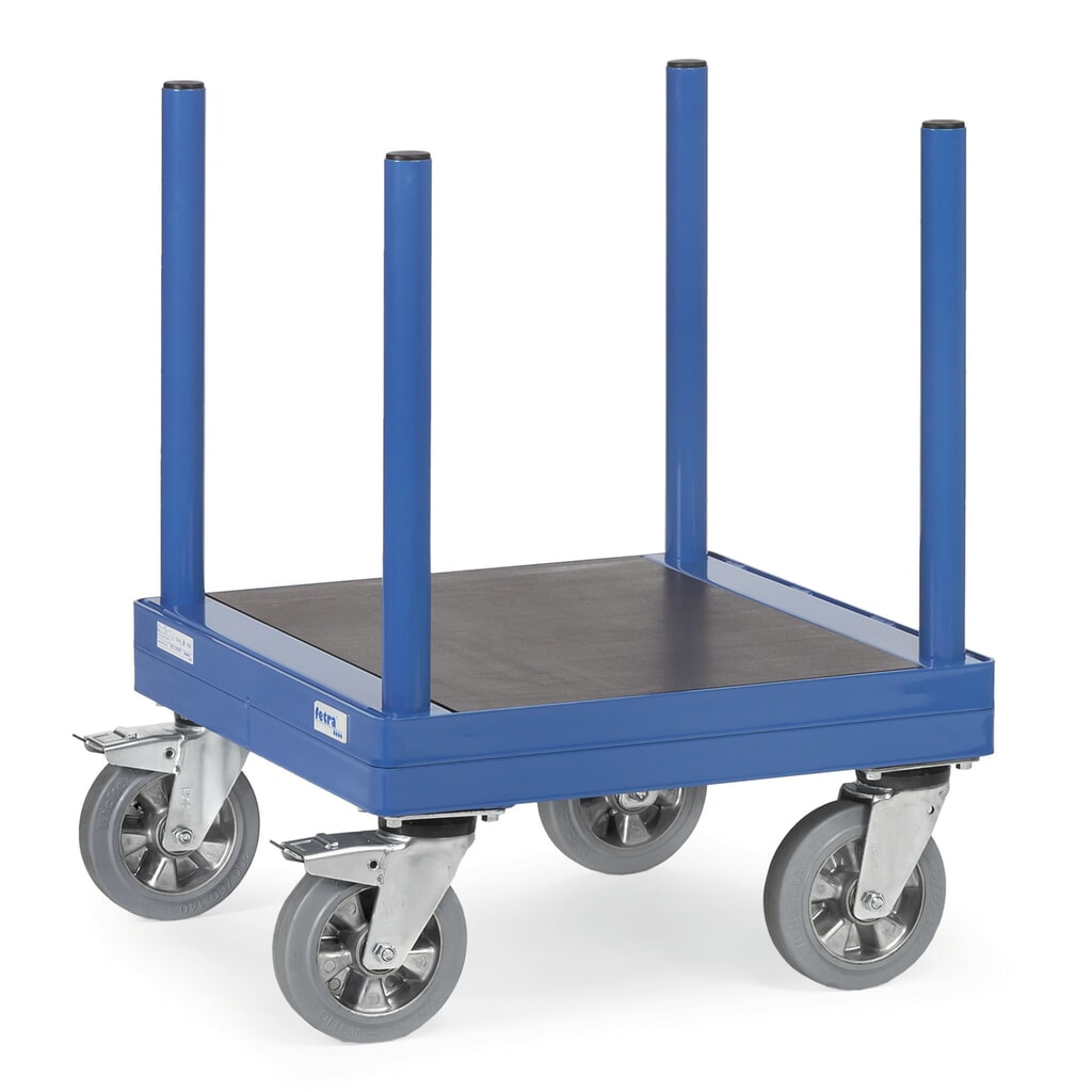 Langmaterialwagen fetra®, Rolli, Tragkraft 1.500 kg, Ladefläche BxT 510 x 510 mm Produktabbildung: Langmaterialwagen fetra®, Rolli, Tragkraft 1.500 kg, Ladefläche BxT 510 x 510 mm