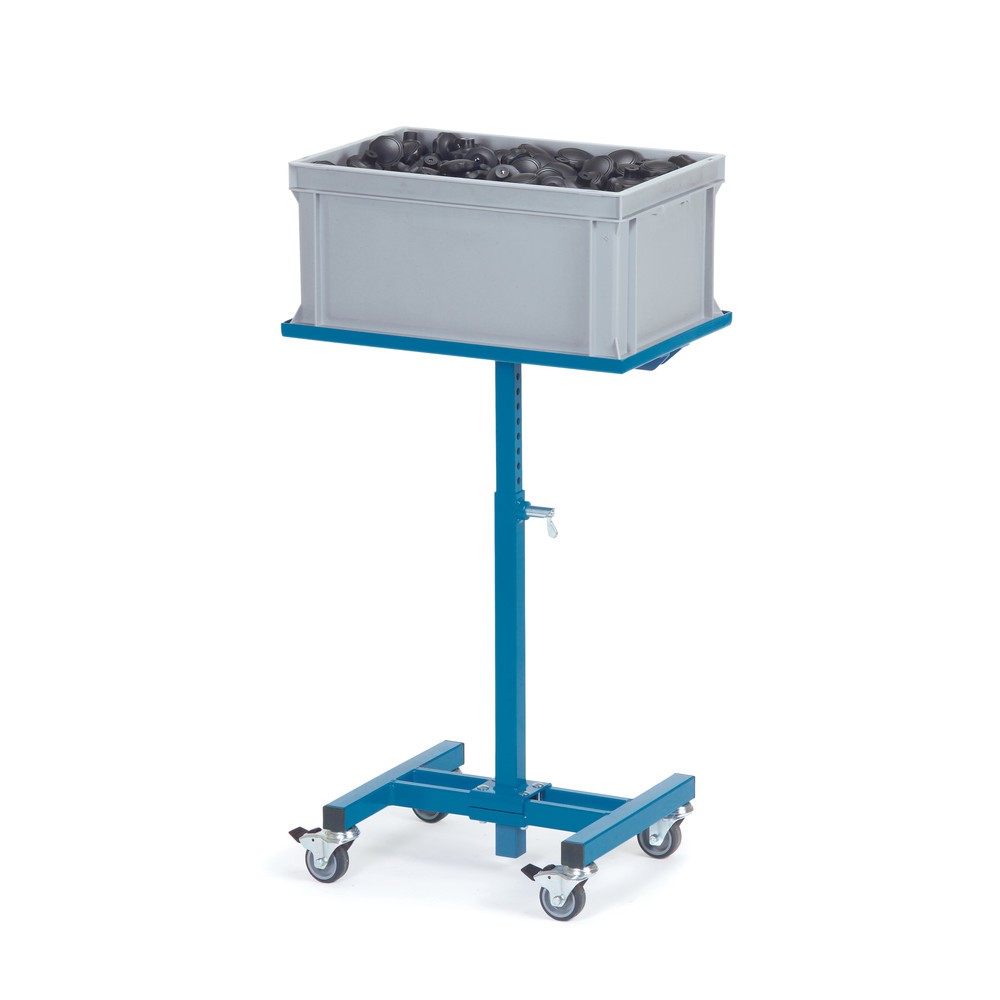 Produktabbildung Nr. 2: fetra® Materialständer, Basismodell, gerade Plattform, Höhe 524-774 mm