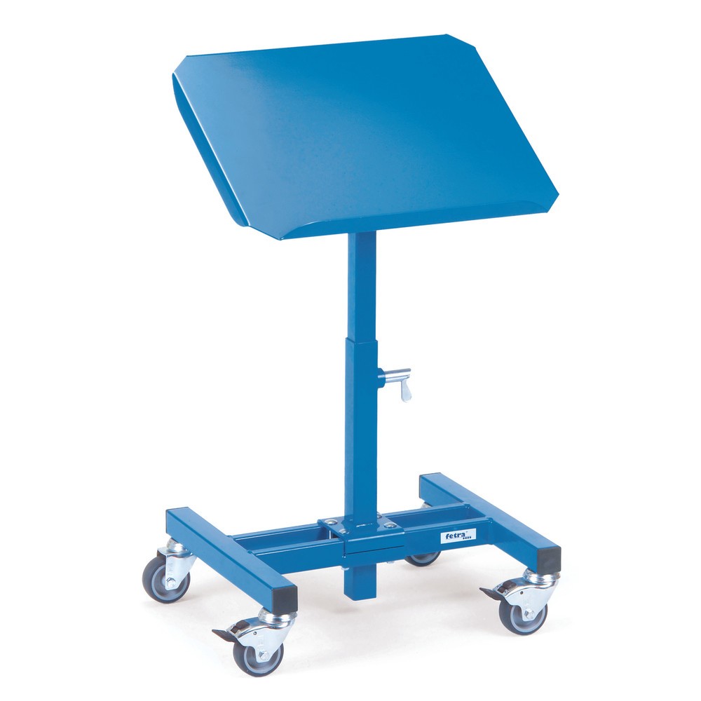 Produktabbildung: fetra® Materialständer, mit gerasteter Höhenverstellung, Höhe 755-1.105 mm