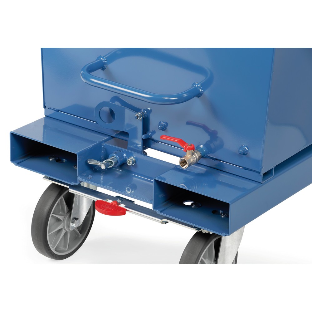 Produktabbildung Nr. 2: fetra® Muldenkipper mit Ablasshahn, Volumen 0,45 m³, RAL 5007 brillantblau