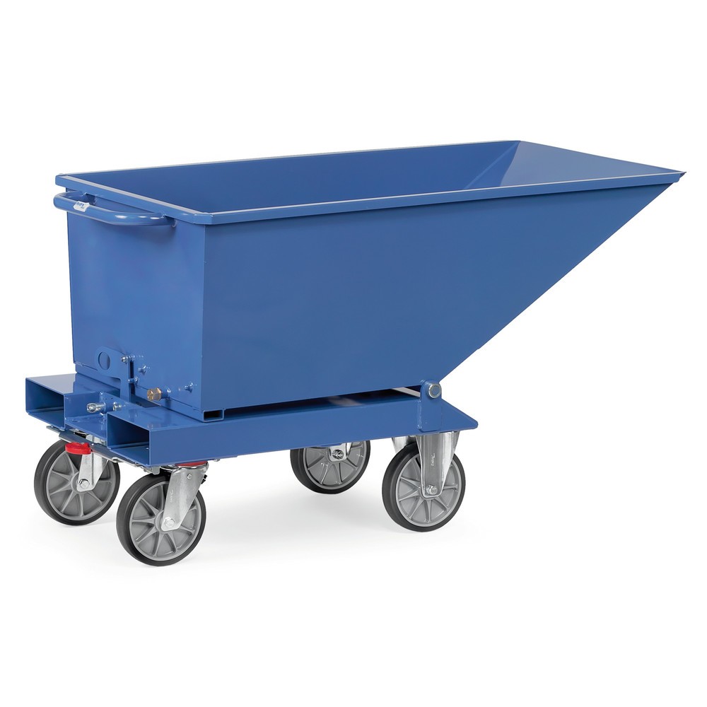 Produktabbildung Nr. 2: fetra® Muldenkipper mit Rollen, Volumen 0,25 m³, Blau