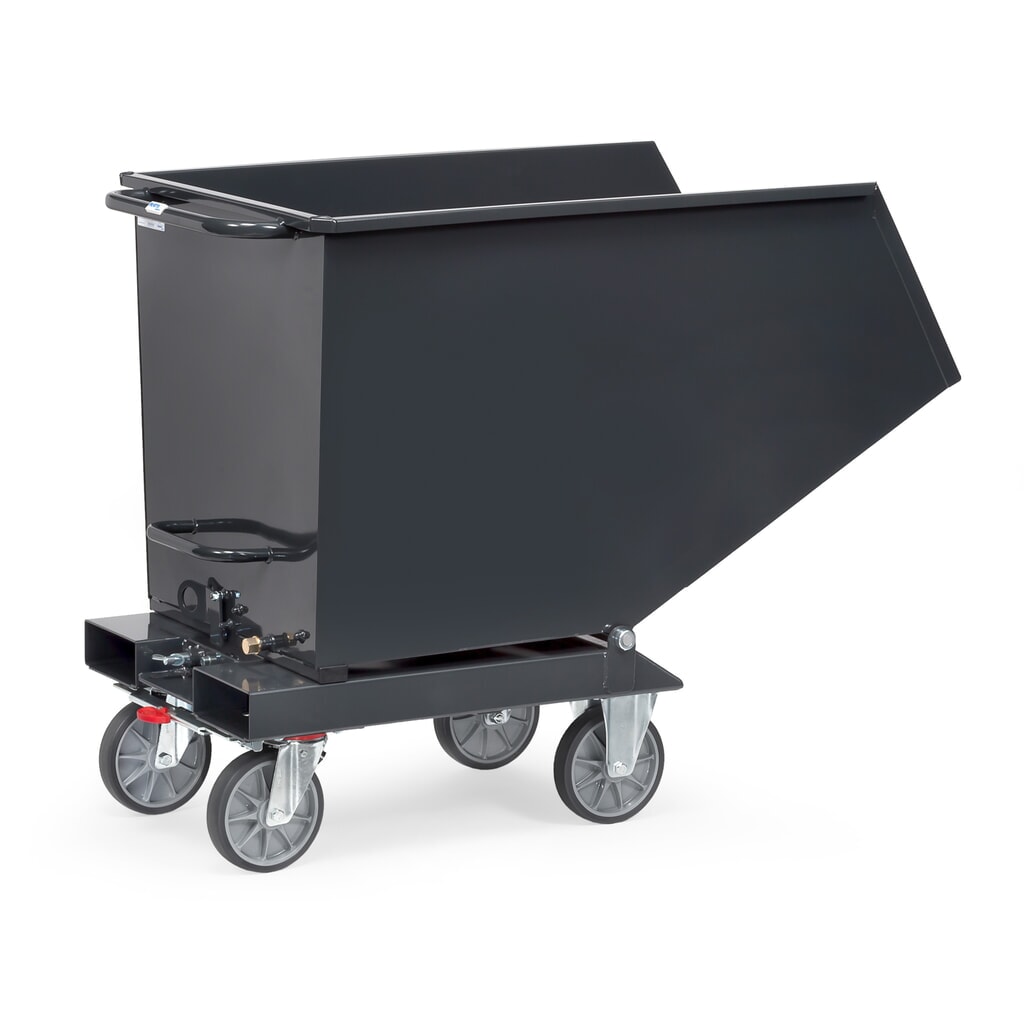 Produktabbildung Nr. 8: fetra® Muldenkipper mit Rollen, 0,45 m³, Anthrazitgrau