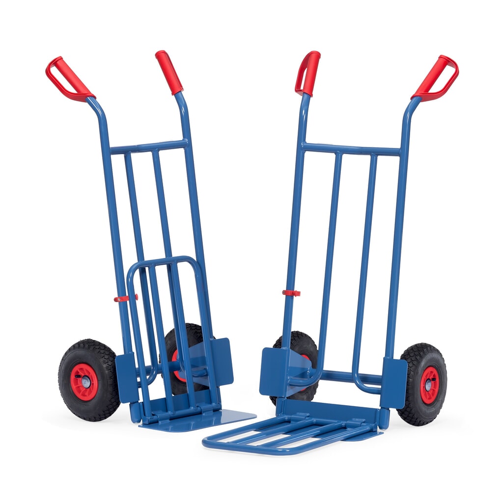 fetra® Paketkarre, mit Klappschaufel, TK 250 kg, Schaufel BxT 400 x 150 mm, Luft-Bereifung Produktabbildung Nr. 2: fetra® Paketkarre, mit Klappschaufel, TK 250 kg, Schaufel BxT 400 x 150 mm, Luft-Bereifung