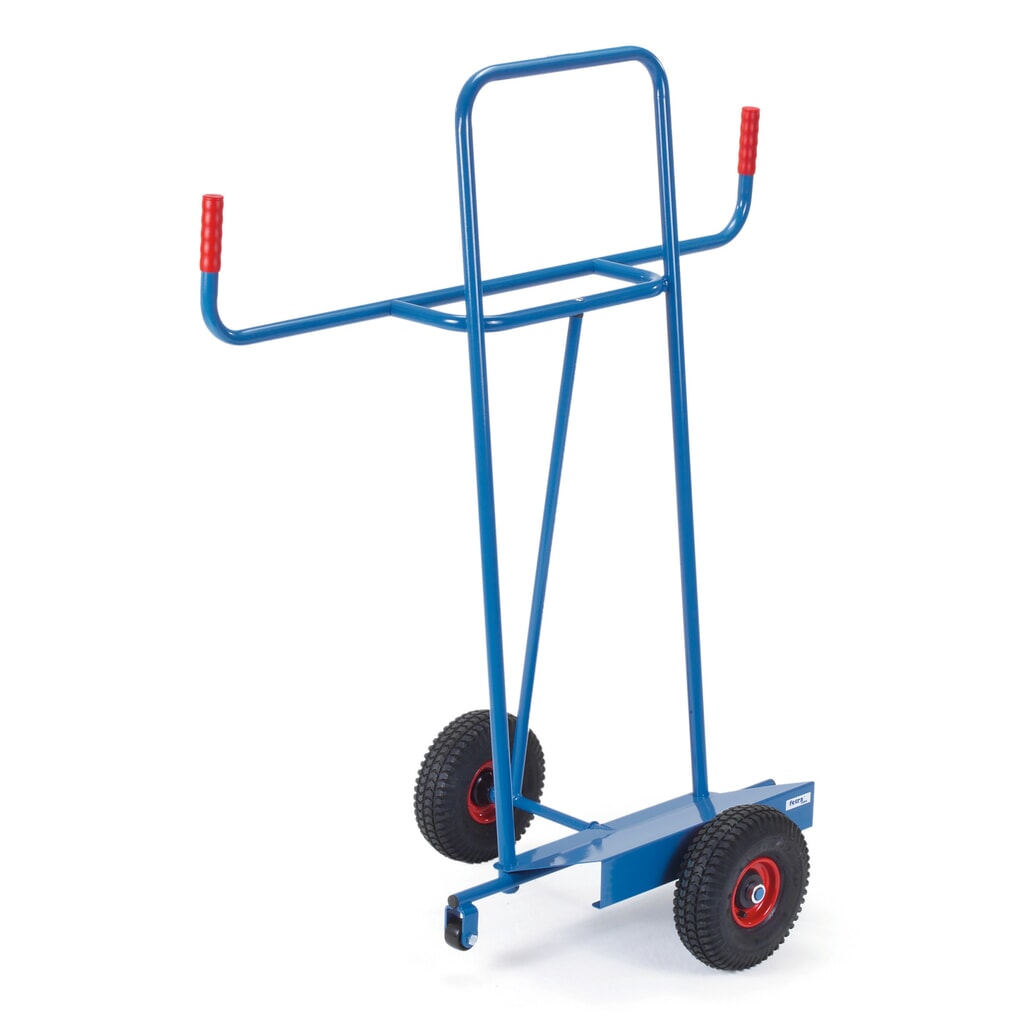 Produktabbildung: fetra® Plattenkarre, Tragkraft 400 kg, Vollgummi-Bereifung, Standard
