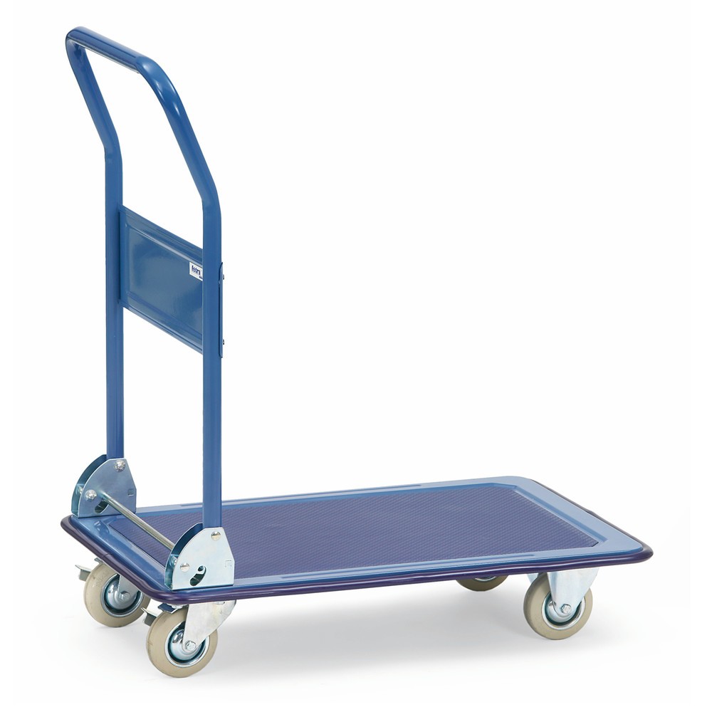 Produktabbildung: fetra® Plattformwagen mit Stahl-Plattform 750 x 480 mm, TK 150 kg
