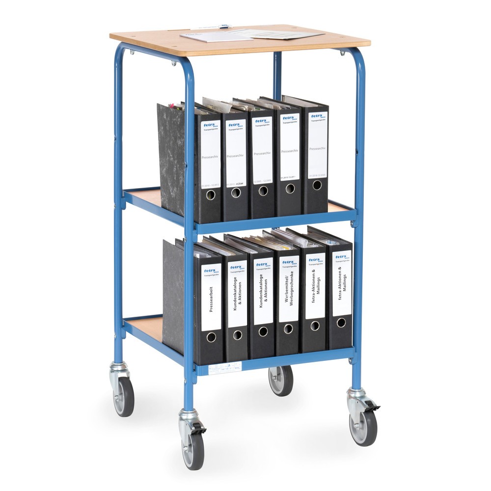 N° de l'image du produit 3 : fetra® pupitre mobile, capacité de charge 100 kg, 2 étagères