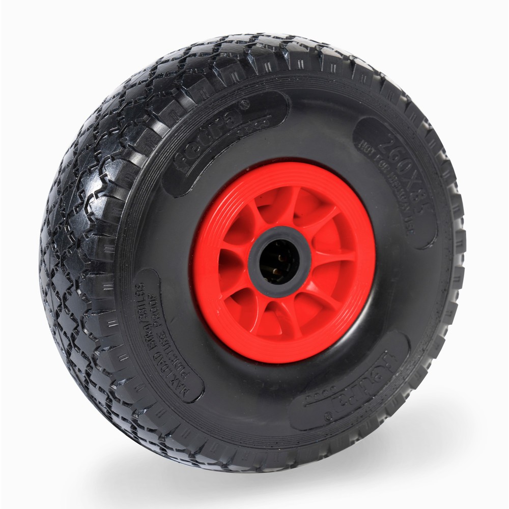 Illustration du produit: Roue en mousse PU fetra®, ØxL 260 x 85 mm, capacité de charge 150 kg, trou d’axe 25 mm, jante en plastique