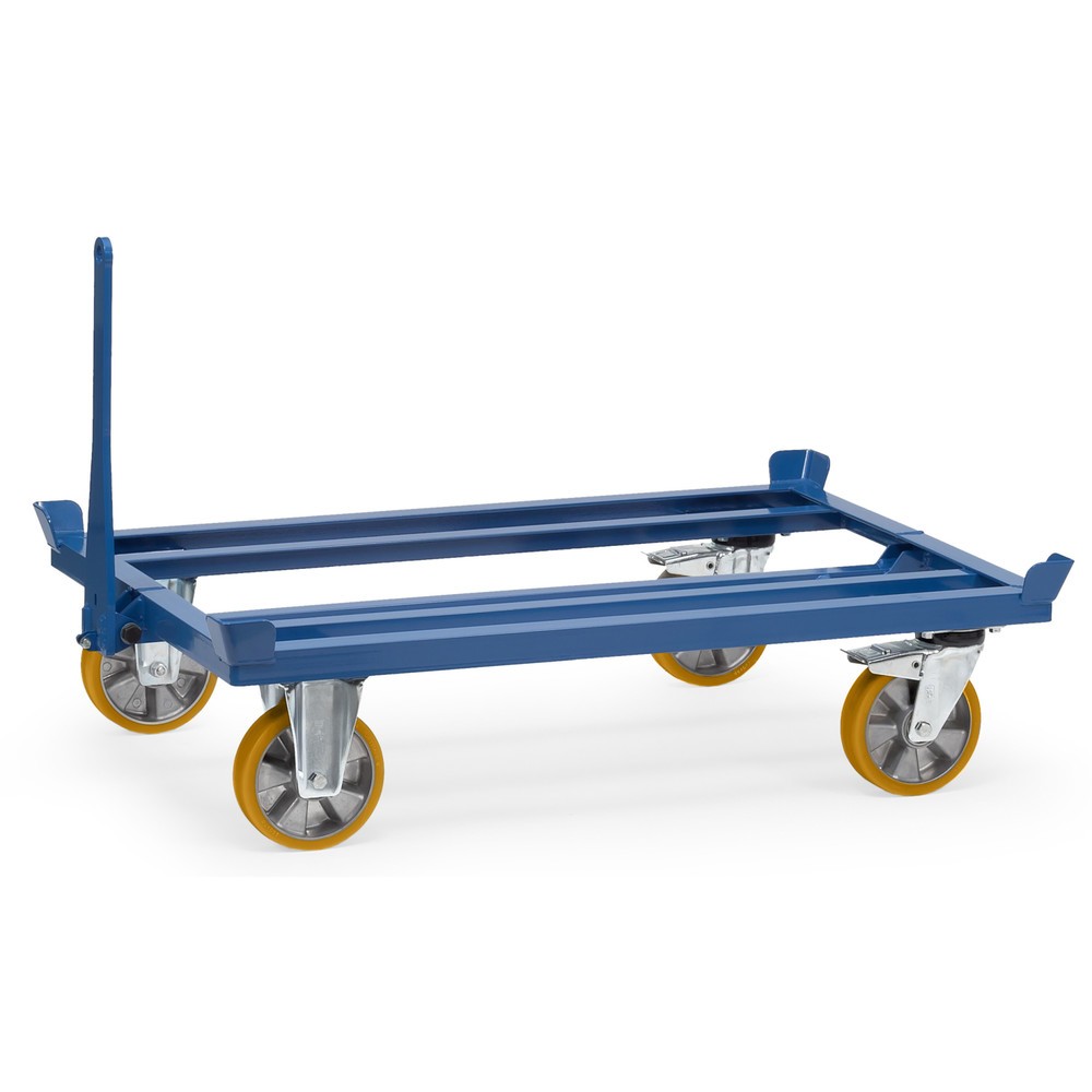 N° de l'image du produit 1 : fetra® Rouleur de palettes, avec attelage + timon, capacité de charge de 1 000 kg