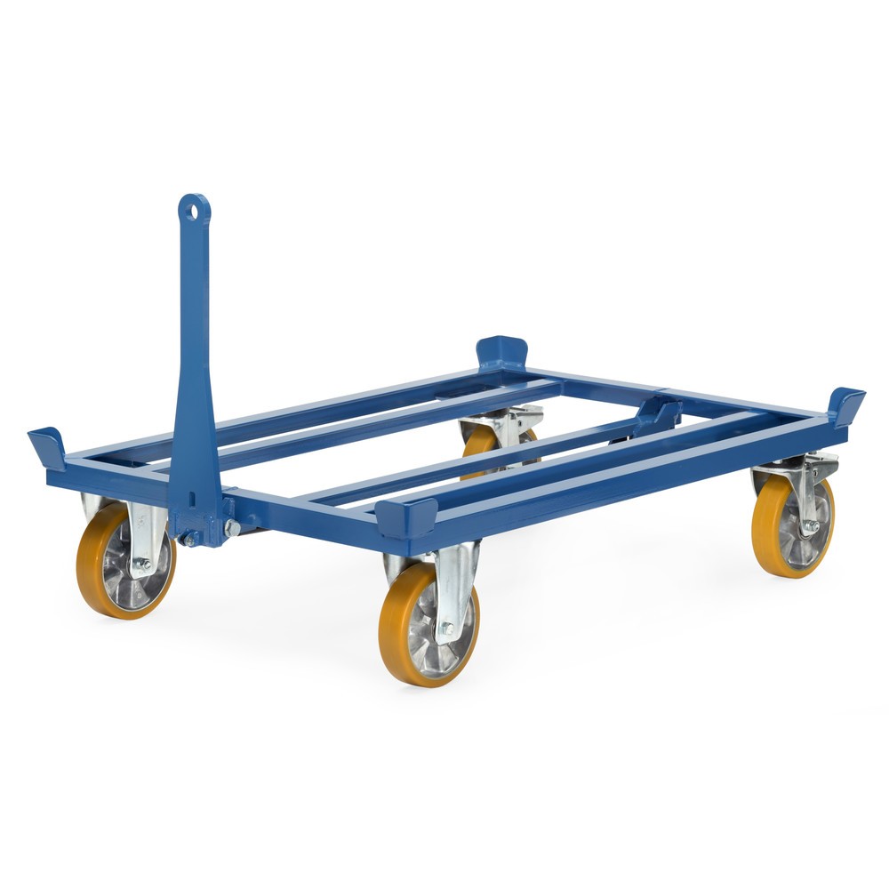 N° de l'image du produit 3 : fetra® Rouleur de palettes, avec attelage + timon, capacité de charge de 1 000 kg