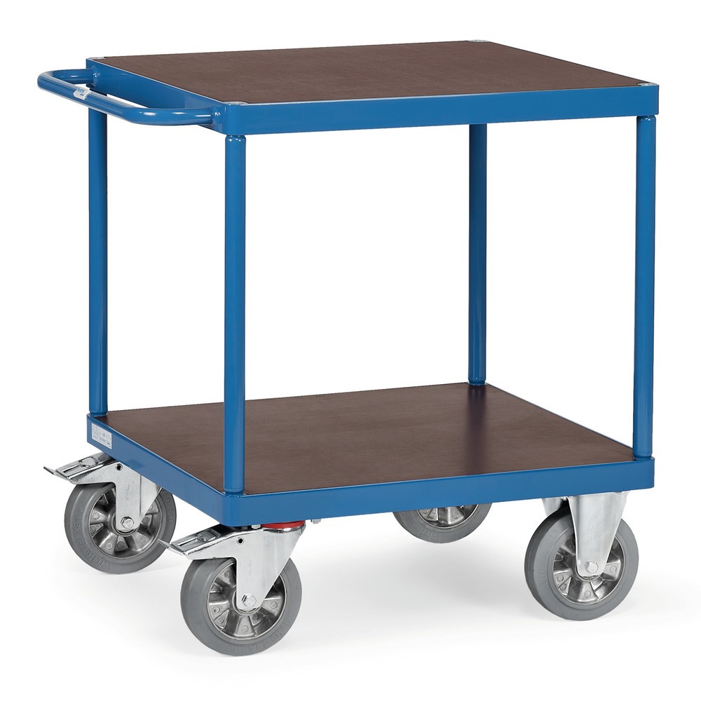 Illustration du produit: fetra® Servante pour charges lourdes, capacité de charge 1 200 kg, 2 plateaux de 700 x 700 mm