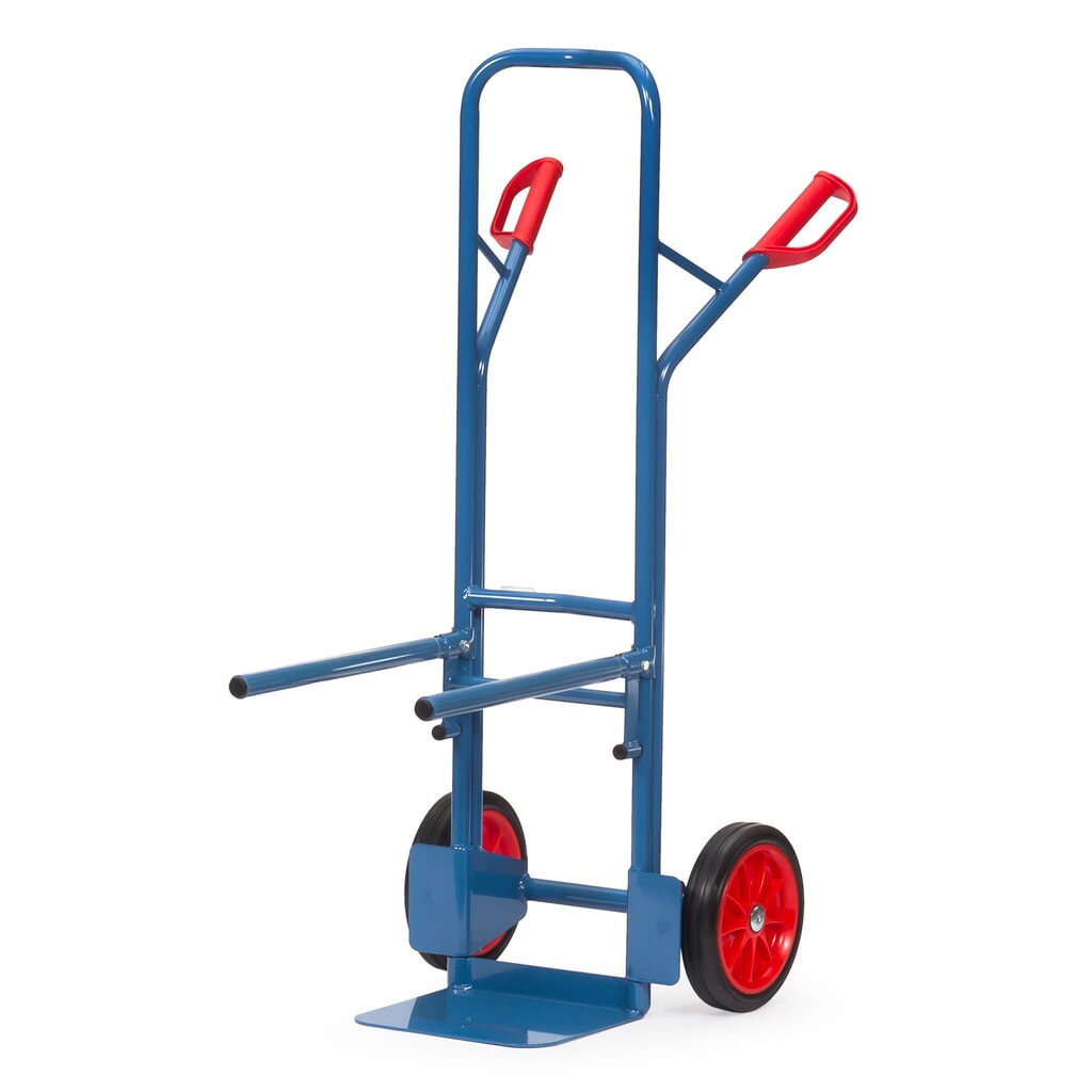 fetra® Stuhlkarre aus Stahl, Traggestell anschraubbar, Schaufel BxT 320 x 250 mm, Vollgummi-Bereifung Produktabbildung: fetra® Stuhlkarre aus Stahl, Traggestell anschraubbar, Schaufel BxT 320 x 250 mm, Vollgummi-Bereifung