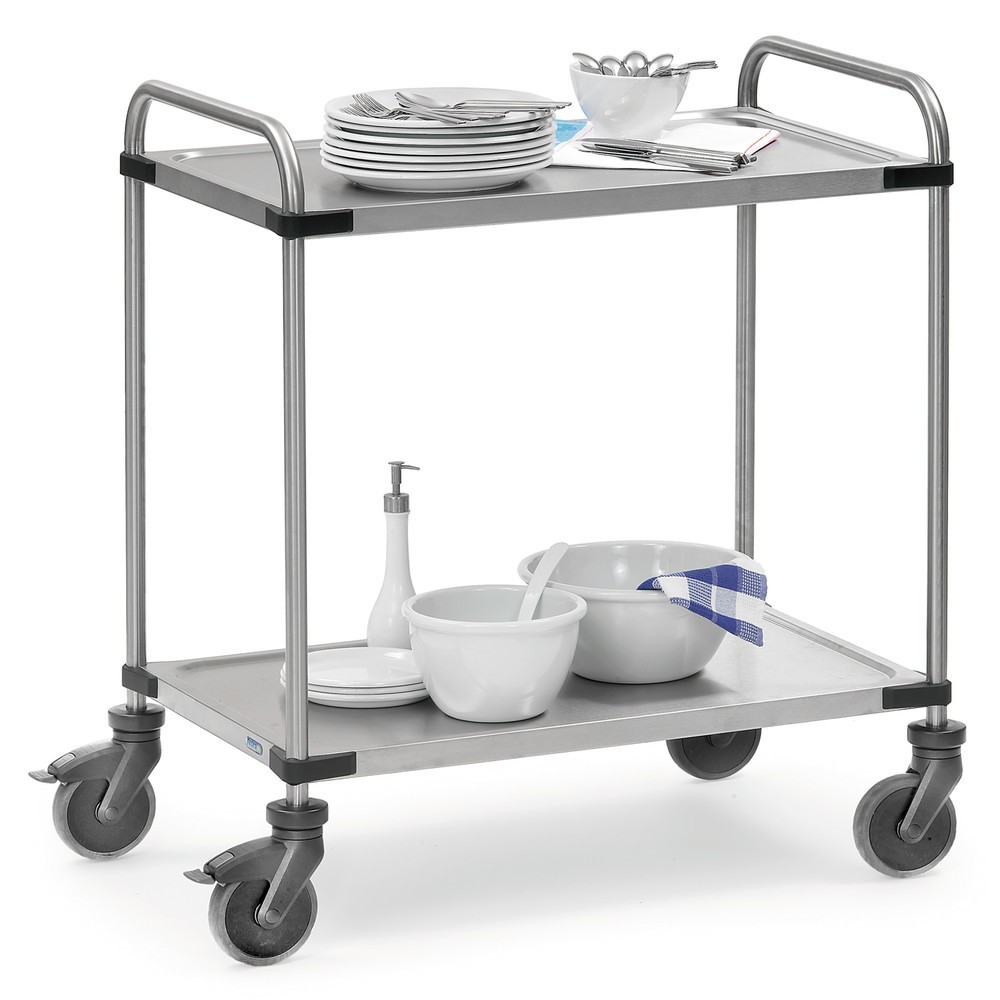 Produktabbildung Nr. 2: fetra® Tischwagen Edelstahl, HxBxT 950 x 570 x 870 mm, TK 120 kg