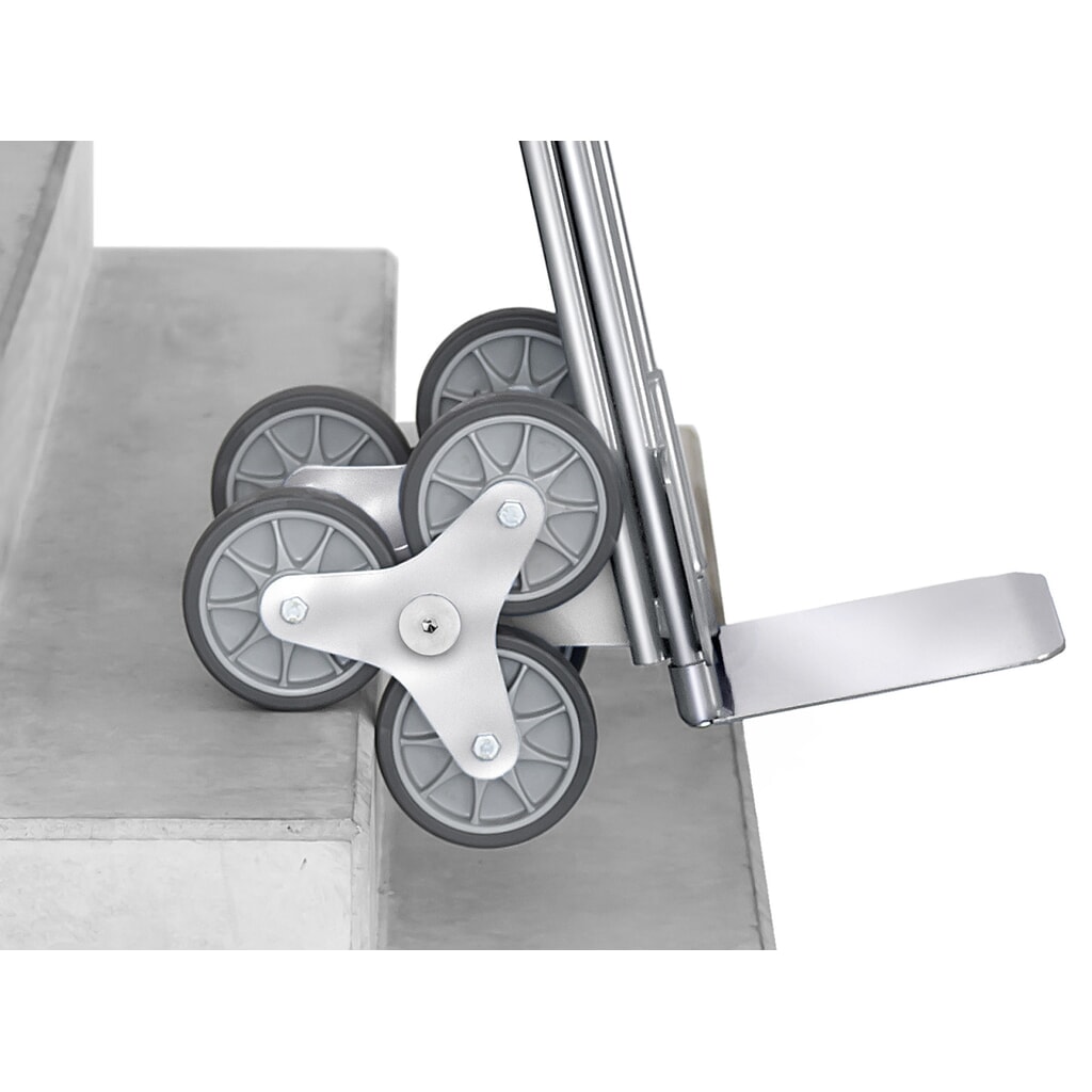 Produktabbildung Nr. 3: fetra® Treppenkarre, 3-armiger Radstern, Tragkraft 200 kg, Schaufel BxT 320 x 250 mm, Aluminium