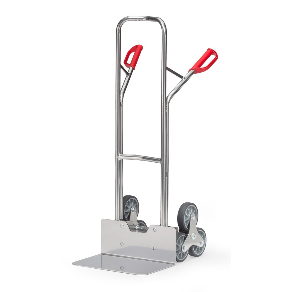 Obrázok výrobku: fetra® vrece na schody, 3-ramenná hviezda kolesa, nosnosť 200 kg, lopatka š x H 480 x 300 mm, hliník