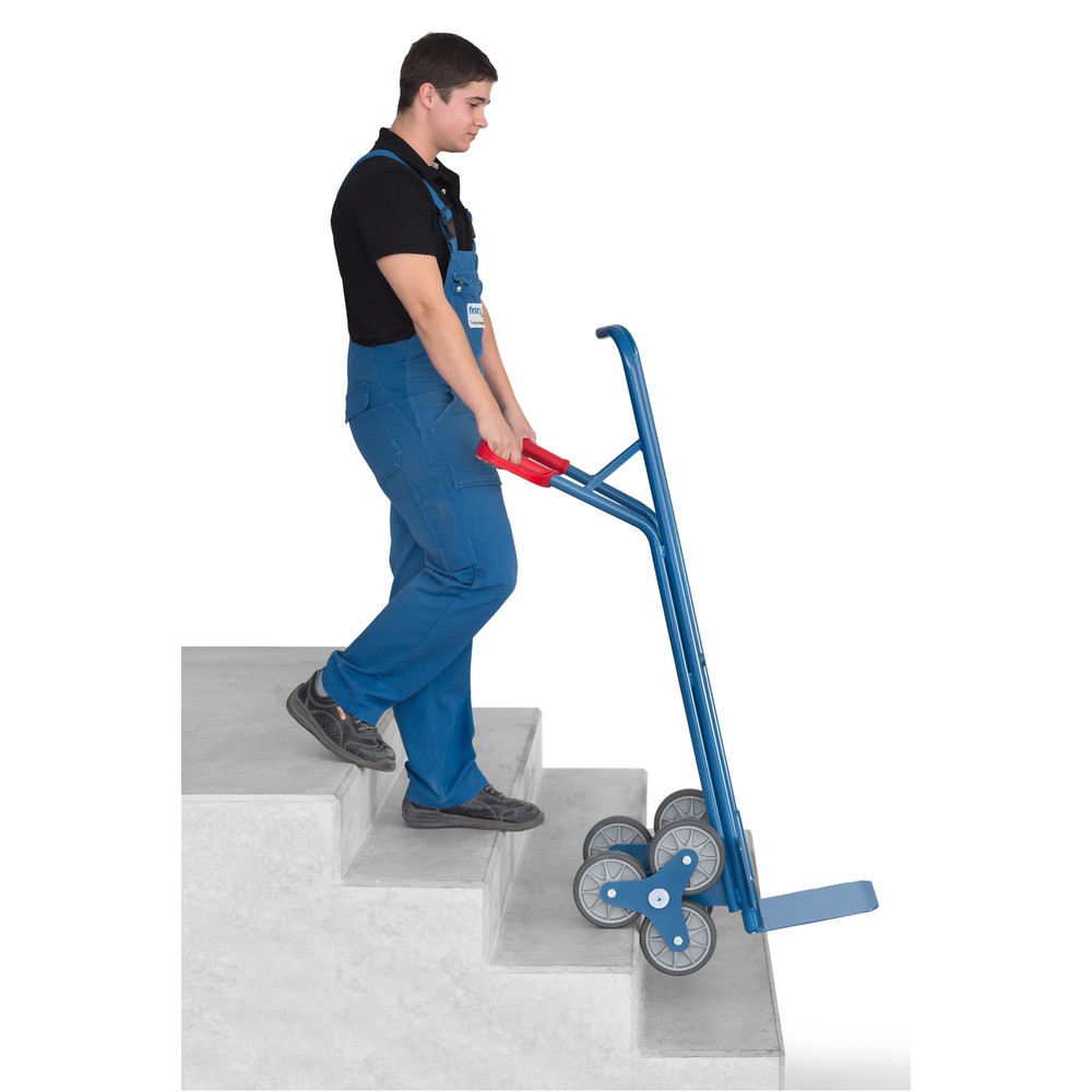 Číslo obrázka výrobku 4: fetra® vrece na schody, 3-ramenná hviezda kolesa, nosnosť 200 kg, lopatka š š x H 320 x 250 mm, oceľ