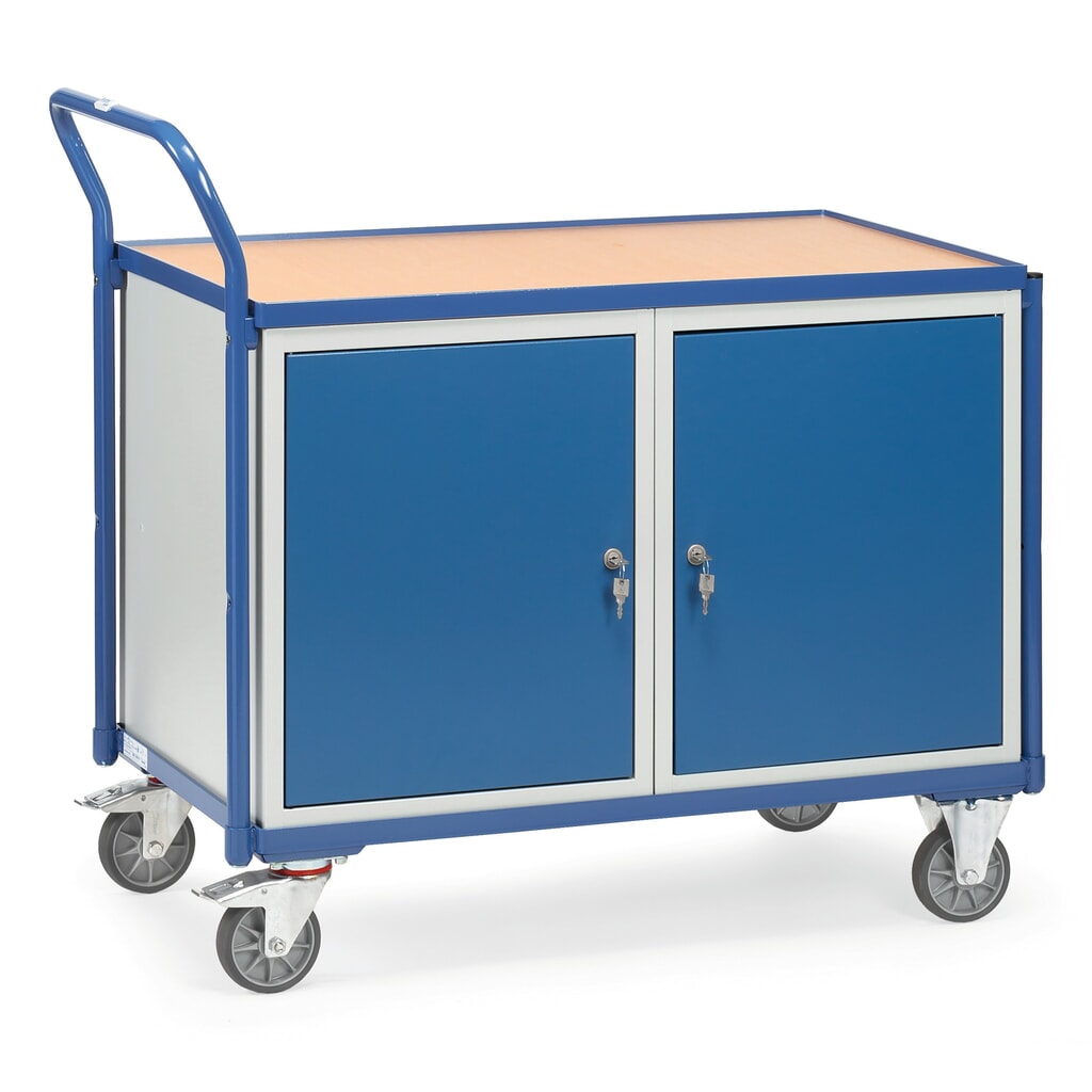 fetra® Werkstattwagen, 2 Schränke, TK 300 kg Produktabbildung: fetra® Werkstattwagen, 2 Schränke, TK 300 kg
