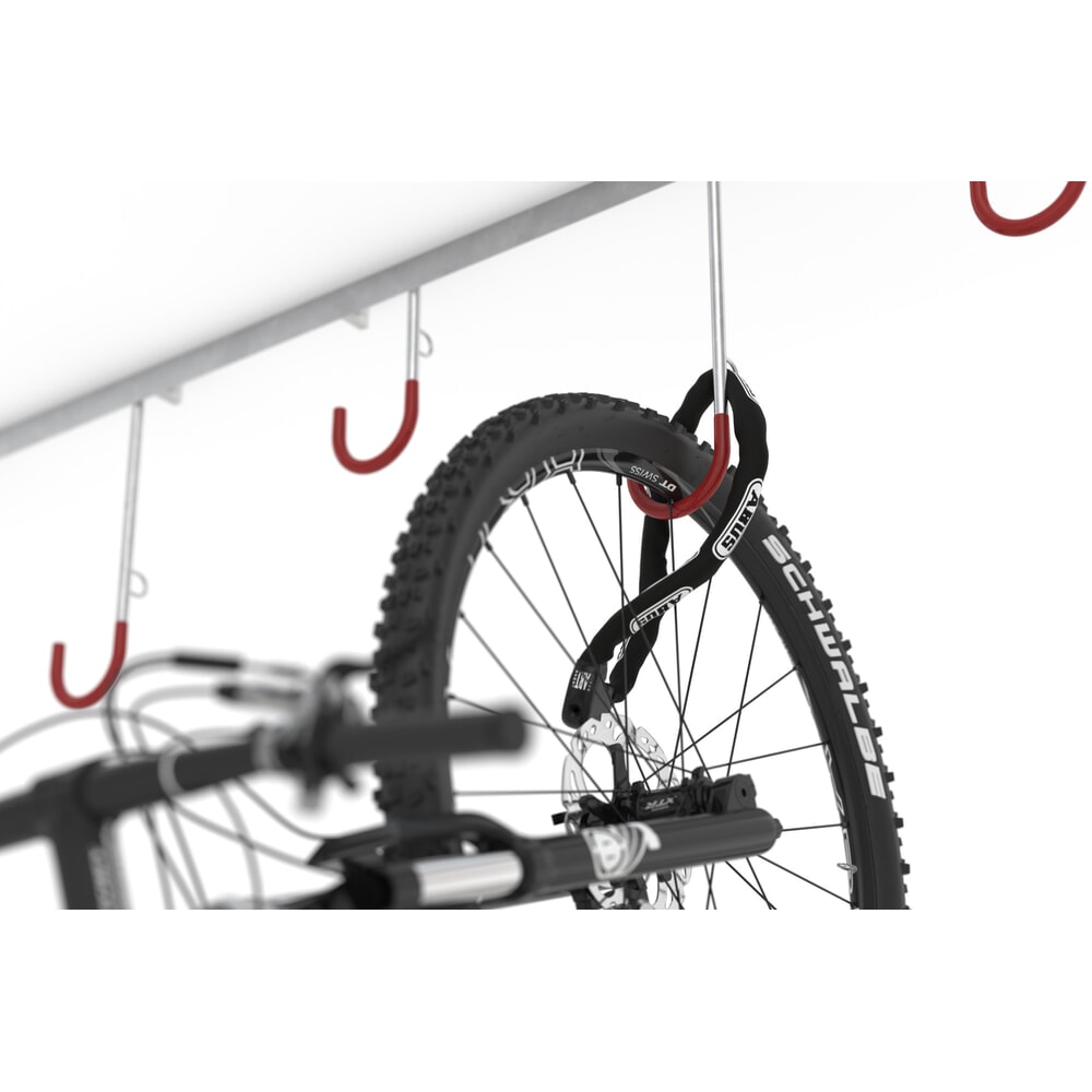Productafbeelding nr. 3: Fietsophangrek, 3 plaatsen, wandmontage