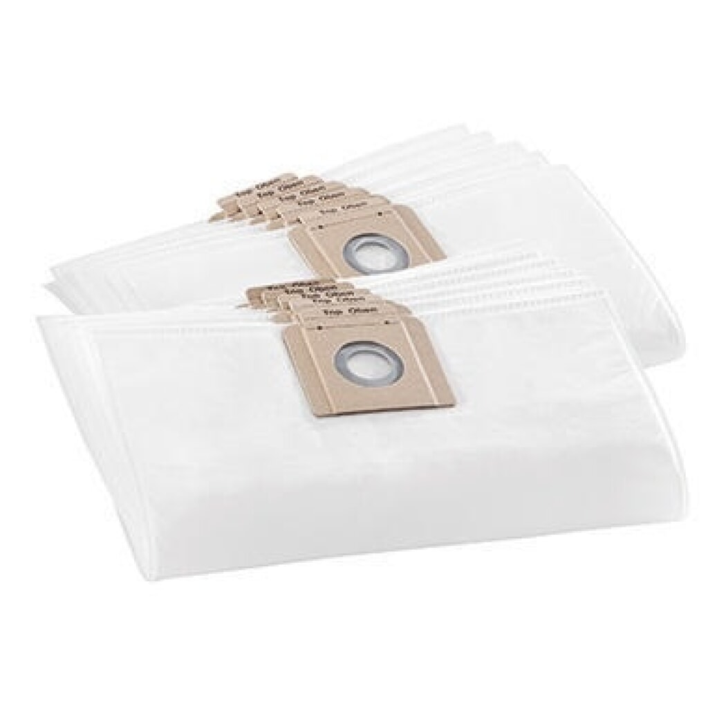Kärcher Filterbeutel 6.904-315.0 für T 10/1/12/1 Vlies 10 St./Pack. Produktabbildung: Kärcher Filterbeutel 6.904-315.0 für T 10/1/12/1 Vlies 10 St./Pack.