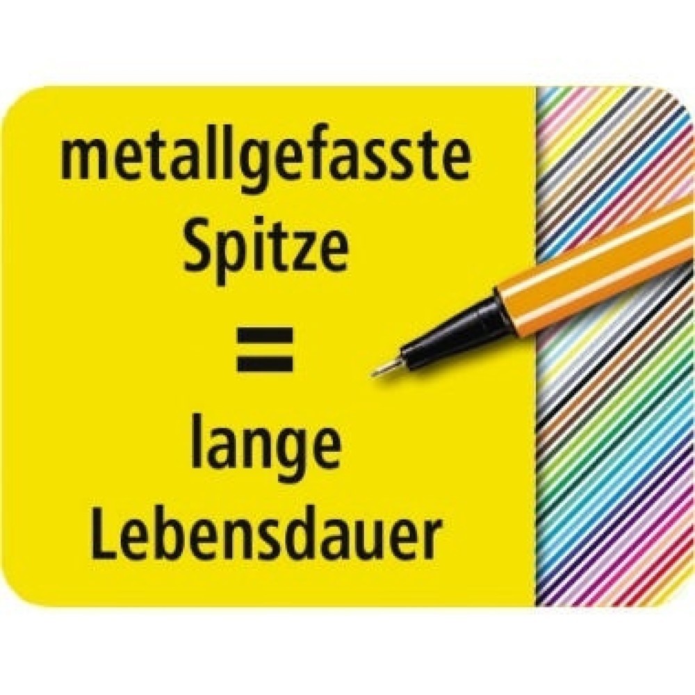 Produktabbildung Nr. 2: STABILO Fineliner point 88 87-1468 0,4mm farbig sortiert 10 St./Pack.
