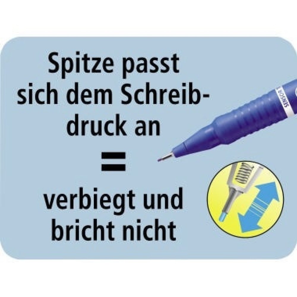 Produktabbildung Nr. 3: STABILO Feinschreiber sensor 189/40 Strichstärke 0,3mm rot