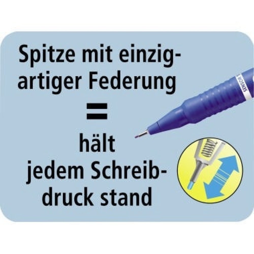 Produktabbildung Nr. 4: STABILO Feinschreiber sensor 189/40 Strichstärke 0,3mm rot