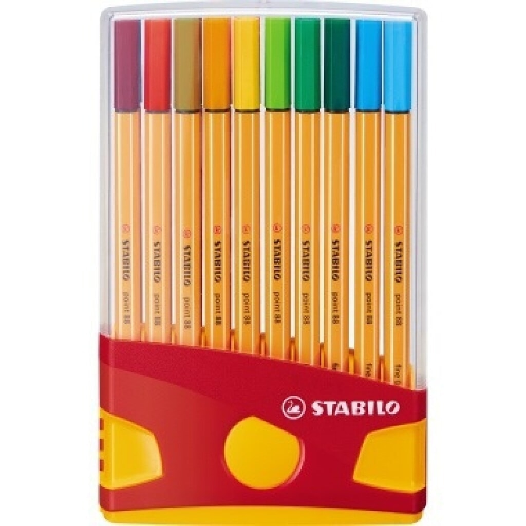 Tintenschreiber point 88 ColorParad 20St in 20 Farben i. Kunststoff Box Produktabbildung: Tintenschreiber point 88 ColorParad 20St in 20 Farben i. Kunststoff Box