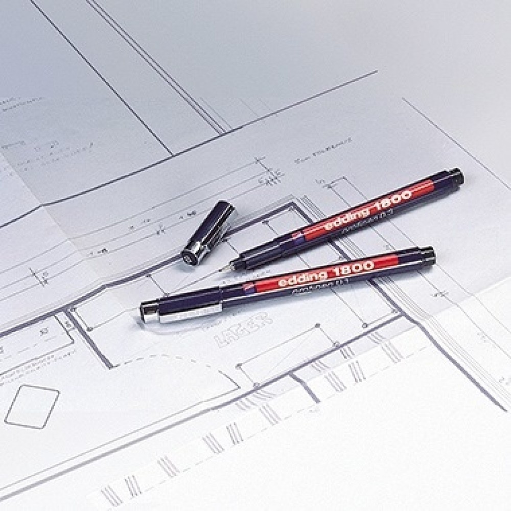 Produktabbildung Nr. 3: edding Feinschreiber 1800 profipen 4-180005001 0,5mm schwarz