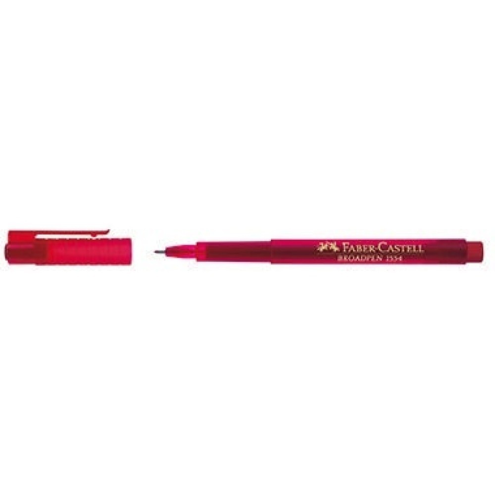 Produktabbildung Nr. 1: Faber-Castell Fineliner BROADPEN 1554 155421 0,8mm rot