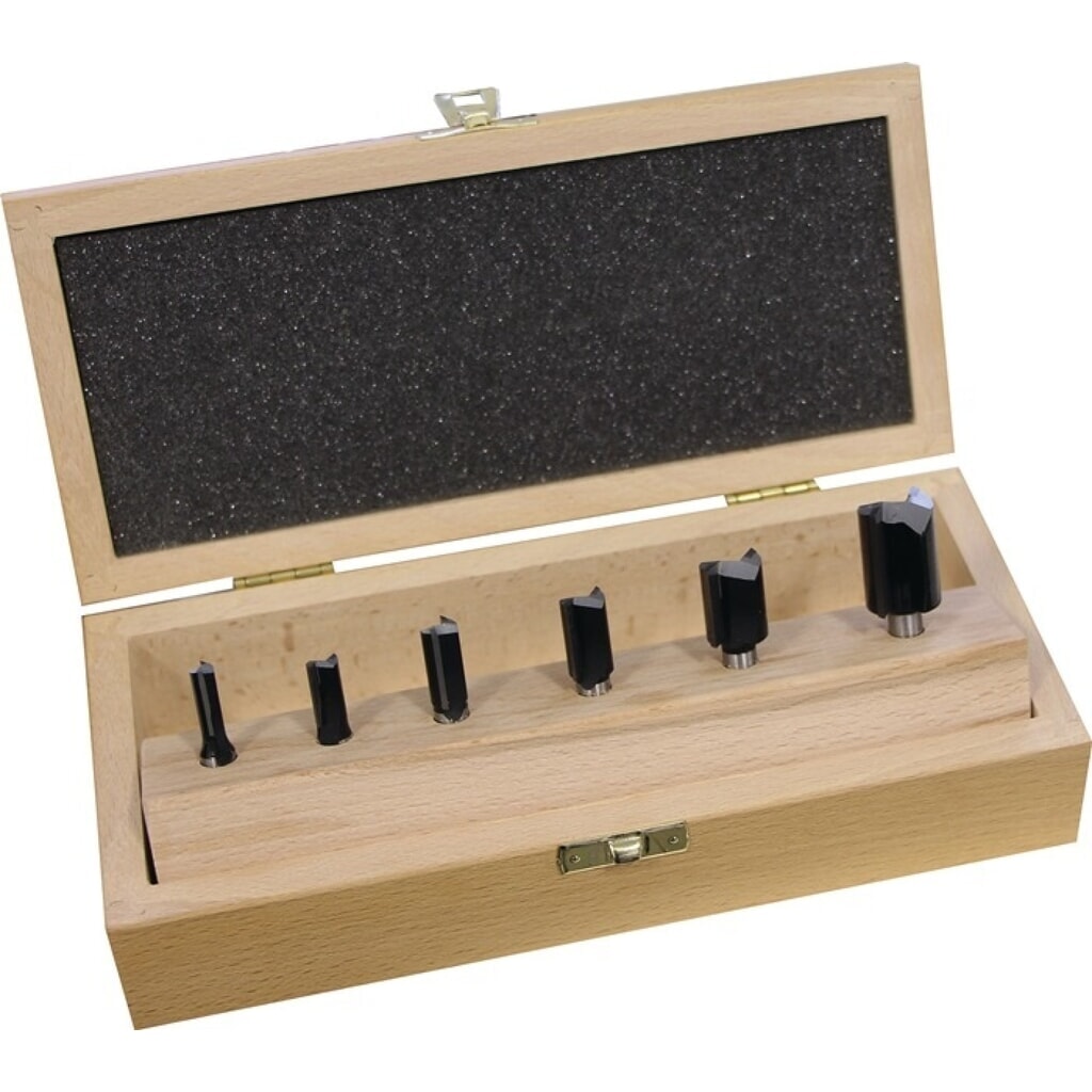 FISCH-TOOLS Nutfräsersatz 973CT06A04, 6-teilig, Hartmetall Schaft-Ø 8 mm Produktabbildung: FISCH-TOOLS Nutfräsersatz 973CT06A04, 6-teilig, Hartmetall Schaft-Ø 8 mm