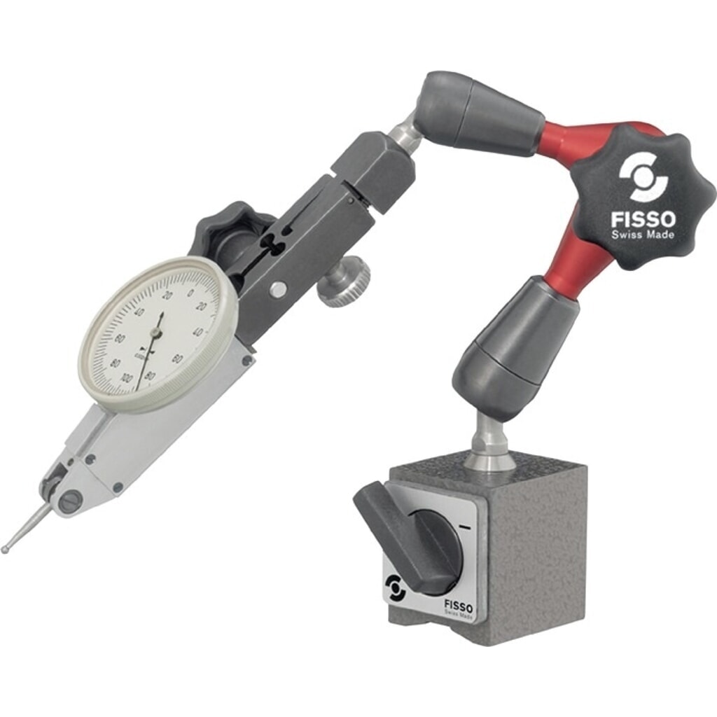 FISSO Magnetmessstativ STRATO-LINE, Haftkraft 300 N, Aktionsradius 130 mm Gesamthöhe 220 mm Produktabbildung: FISSO Magnetmessstativ STRATO-LINE, Haftkraft 300 N, Aktionsradius 130 mm Gesamthöhe 220 mm