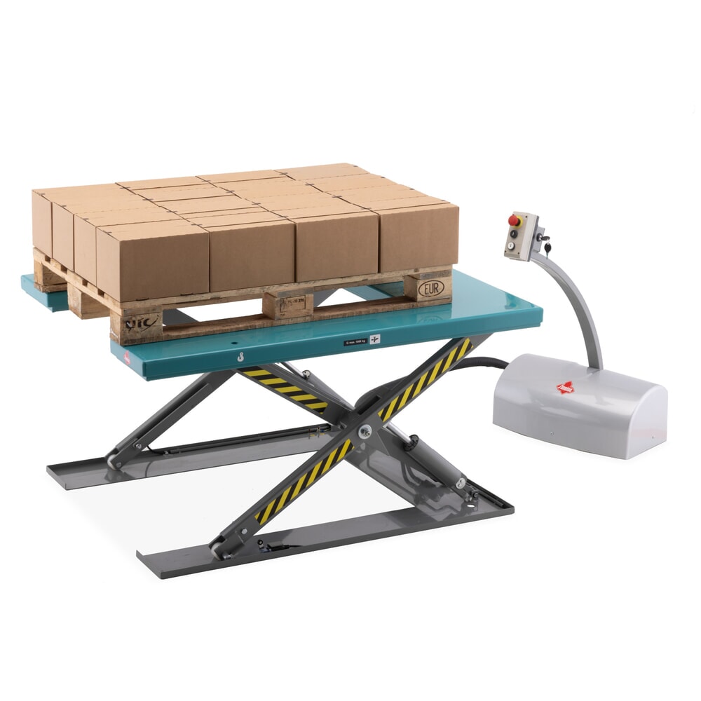 Produktabbildung Nr. 2: Flach-Scheren-Hubtisch Ameise® SLT 1.0, U-Form, elektrisch, Tragkraft 1.000 kg