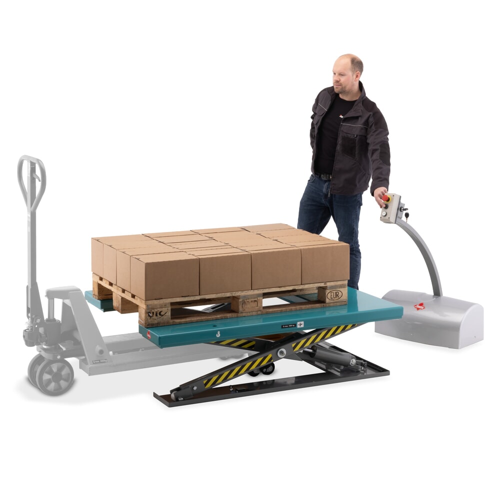 Produktabbildung Nr. 3: Flach-Scheren-Hubtisch Ameise® SLT 1.0, U-Form, elektrisch, Tragkraft 1.000 kg